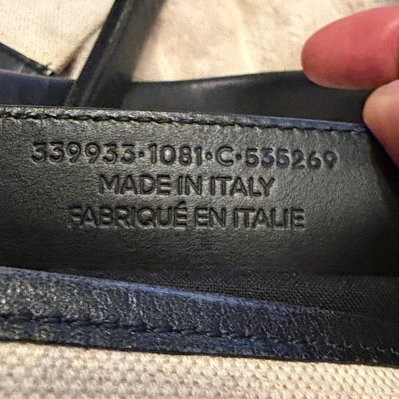 Cotton Canvas Satin Calfskin S Navy Cabas Natural Black - Picture 3 of 10